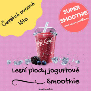 Lesní plody, jogurtové smoothie - Čerstvé ovocné léto