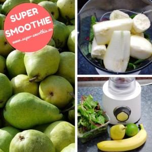 Zelené smothie, s mangoldem, banánem, hruškou a limetkou – Hruška na hubnutí